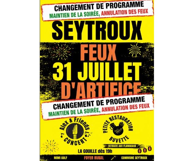 Soirée Solidarité sans le feu d'artifice à Seytroux_Seytroux - Comité des fêtes de Seytroux
