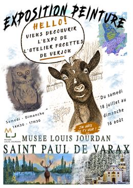 l'affiche détaille le programme de l'exposition - association Jourdan