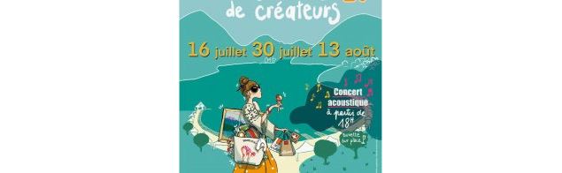 Marché  des créateurs dans la baie de Talloires_Talloires-Montmin