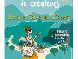 Marché  des créateurs dans la baie de Talloires_Talloires-Montmin