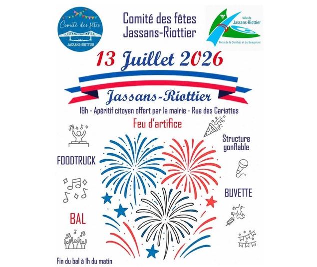 Feu d'artifice_Jassans-Riottier - comité des fêtes de Jassans