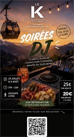 Soirée Dj au restaurant le K_Les Carroz-d'Arâches