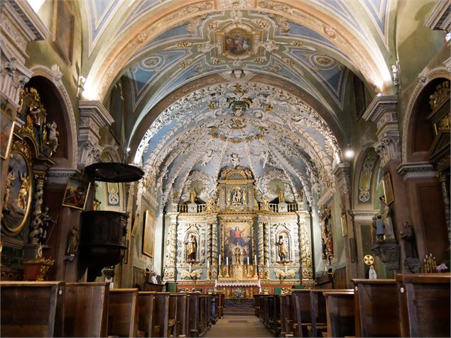 Nef de l'église Baroque de Valloire - M. Collomb / Valloire Tourisme