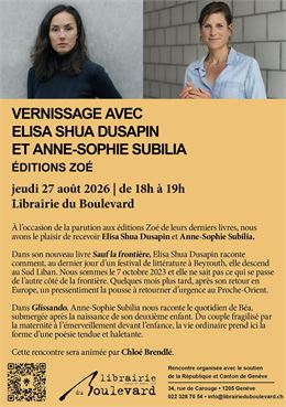Sauf la frontière / Glissando
Elisa Shua Dusapin et Anne-Sophie Subilia - DR