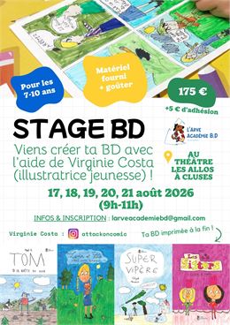 Stage BD enfant (7-10 ans) - Virginie Costa