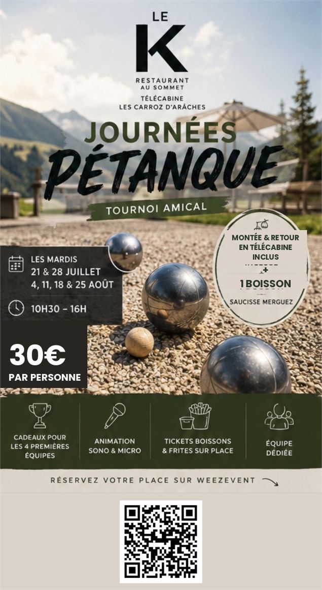 concours de pétanque en triplette_Les Carroz-d'Arâches
