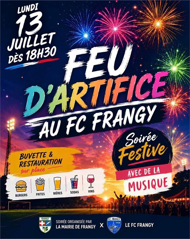 Feu d'artifice Frangy - Mairie de Frangy - FC Frangy