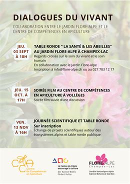 Dialogues du vivant : Cycle de manifestations culturelles_Val de Bagnes - Centre de Compétences en A