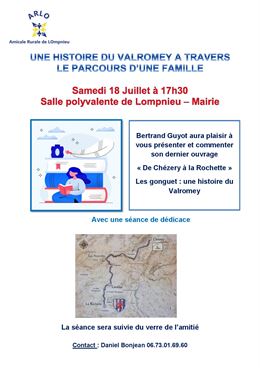 Présentation de l'ouvrage "De Chézery à la Rochette" à Lompnieu_Valromey-sur-Séran - ARLO