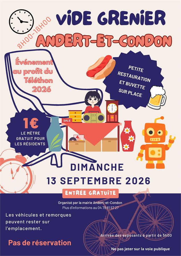 Vide grenier - Andert Condon - Mairie d'Andert Condon