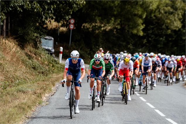 Photo du peloton de l'édition 2025 - Tour de l'Avenir - Quentin Joly
