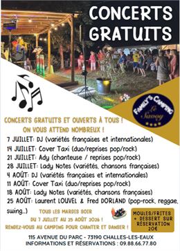 Concert - Family's Camping Savoy