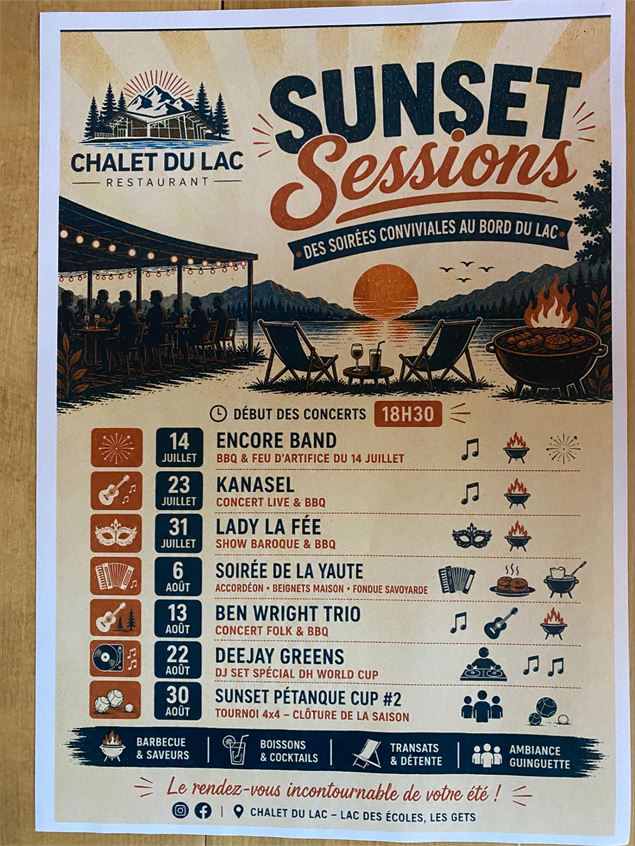 Sunset sessions - Chalet du lac - SOLEGETS