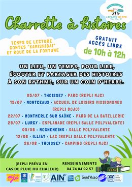 Charrette à histoires - Lecture sur herbe_Thoissey