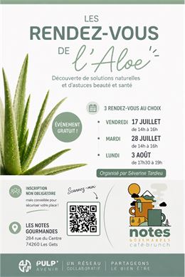 Atelier Bien-être & Découverte de l’Aloe Vera - Les notes gourmandes