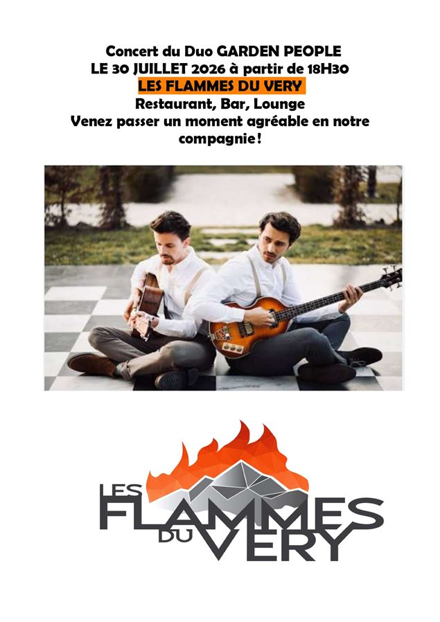présentation de l'affiche du concert - Les flammes du Véry