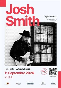 Josh Smith à l'Alhambra, Amaury Faivre en 1ere partie, concert du BAG - BAG
