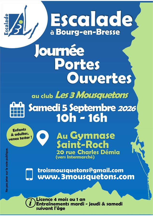 Journée Portes Ouvertes au club Les 3 Mousquetons