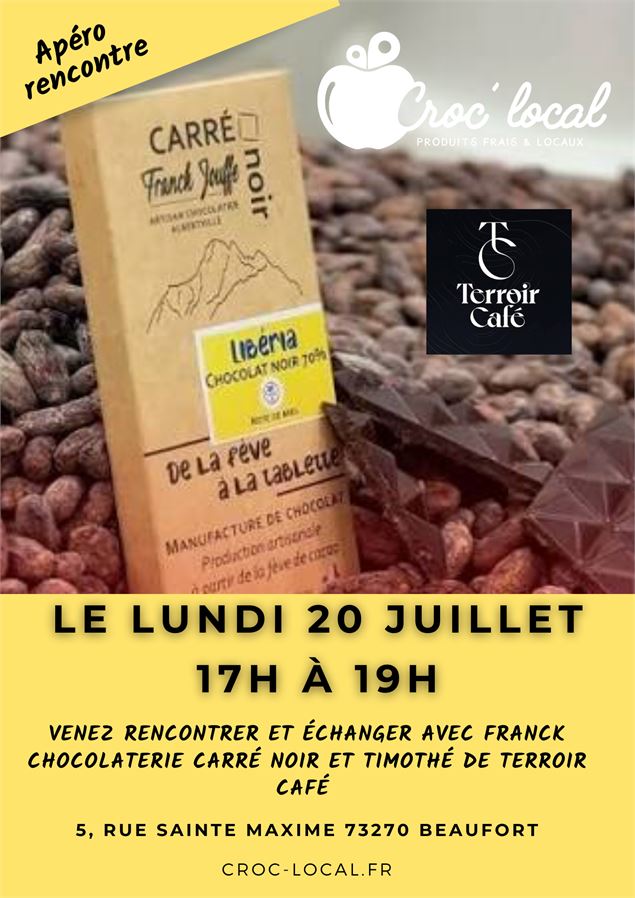 Carré noir et Terroir café chez Croc Local - Croc Local