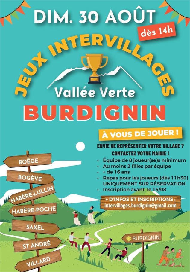 Jeux intervillages Vallée Verte_Burdignin - Mairie de Burdignin