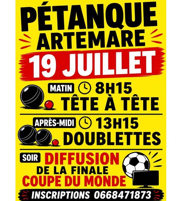 Concours de pétanque_Artemare - Foot Artemare