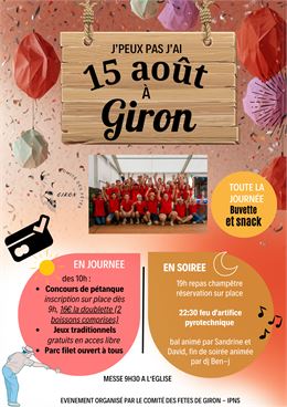 Affiche 15.08 Giron - Giron