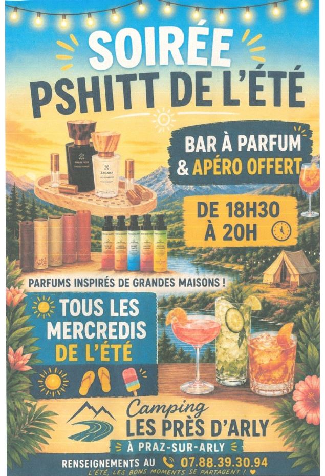 guirlande et parfum et boissons - canva