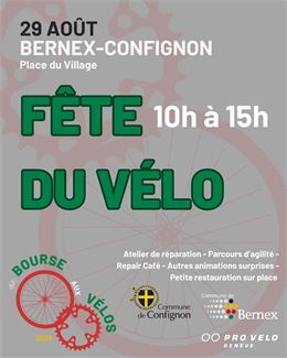 Bourse aux Vélos su samedi 29 août - PRO VELO Genève
