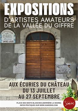 Expositions estivales aux écuries du château_Samoëns
