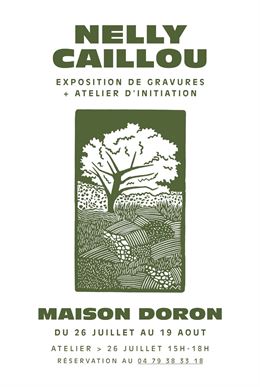 affiche expo gravure - Maison Doron