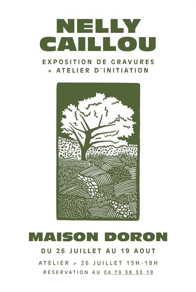 affiche expo gravure - Maison Doron