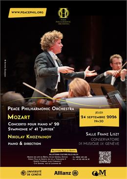 Peace Philharmonic & Nikolay Khozyainov interprètent Mozart : Concerto pour piano n° 20 et Symphonie