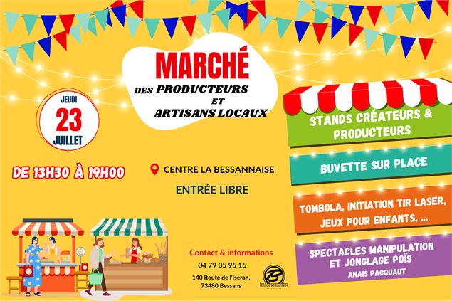 Marché des producteurs et artisans locaux_Bessans
