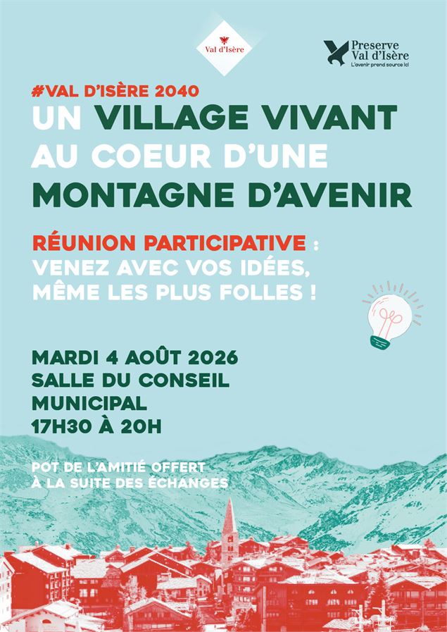 affiche de l'évènement - mairie de val d'isère