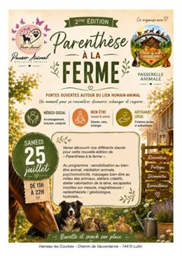 Parenthese à la ferme - Panser animal