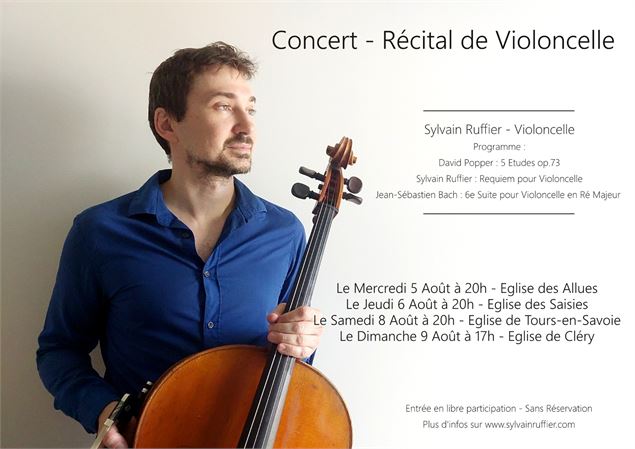 Concert : récital de violoncelle_Tours-en-Savoie