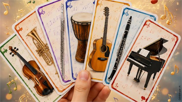 Fabrication de jeu : Jeu de 7 familles des instruments_Bourg-Saint-Maurice - Médialudothèque de Bour