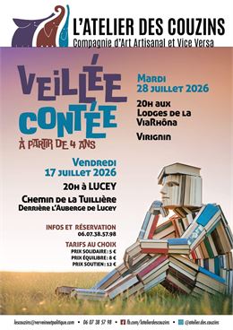 Veillée contée aux lodges de la ViaRhôna_Virignin - Atelier des couzins
