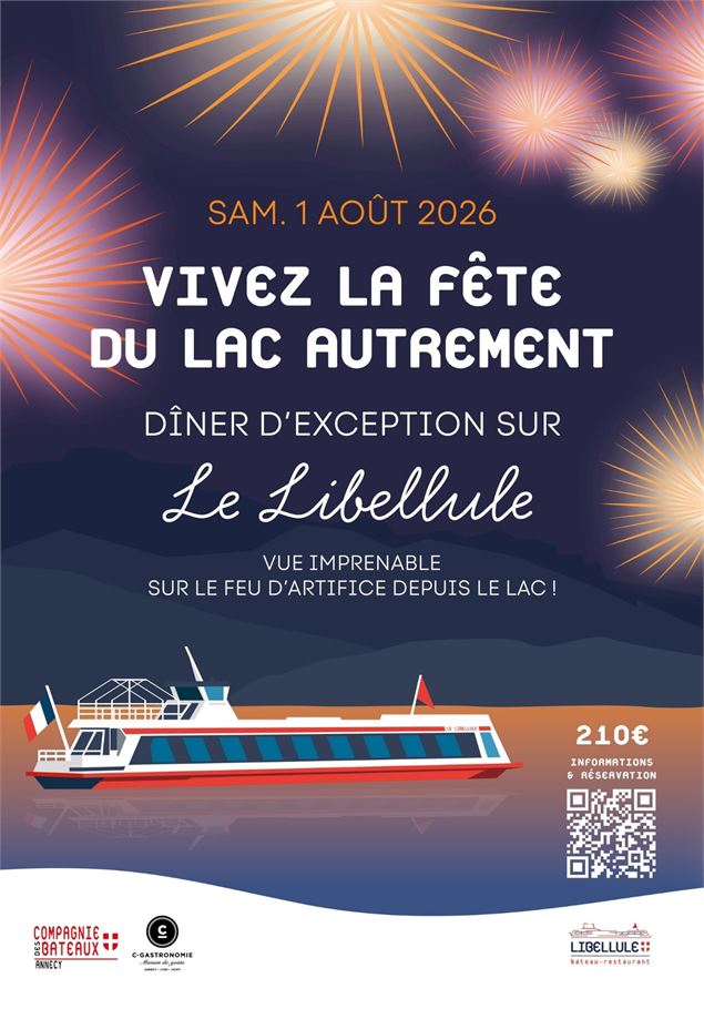 La fête du lac à bord du libellule_Annecy