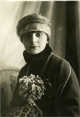 Portrait d'Anna de Noailles à Bruxelles, 1922 - Collection Claude Lenta