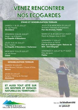 Venez rencontrer nos écogardes_Abondance - CCPEVA