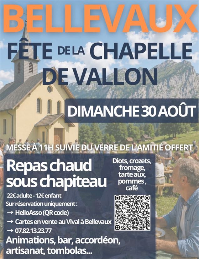 Fête à la Chapelle de Vallon_Bellevaux - Association Chapelle de Vallon