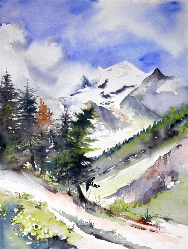 Exposition d'aquarelles_Argentière
