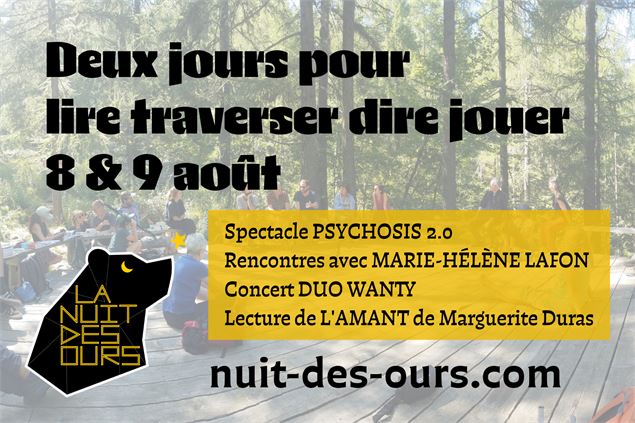 Visuel Deux Jours pour Lire Traverser Dire Jouer - La Nuit des Ours