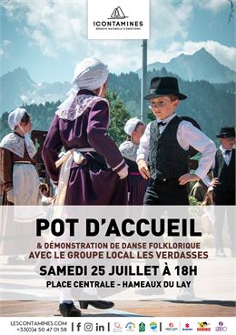 Pot d'accueil et démonstration de danses folkloriques_Les Contamines-Montjoie