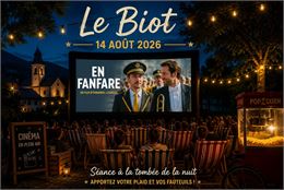 Soirée cinéma en plein air au Biot avec la projection du film 'En Fanfare' vendredi 14 août. - Comit
