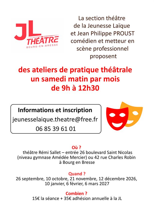 Ateliers de pratique théâtrale