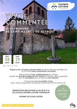 Visite commentée: Le patrimoine de Saint Maurice de Beynost - Dombes Côtière Tourisme