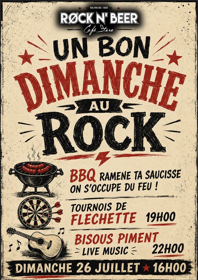 UN BON DIMANCHE AU ROCK ! BBQ-FLECHETTE-LIVE MUSIC - pierreporo