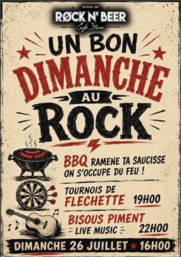 UN BON DIMANCHE AU ROCK ! BBQ-FLECHETTE-LIVE MUSIC - pierreporo